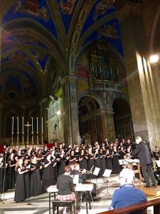 The Avila University Singers performing at St. Peter's Basilica, June 23, 2016.