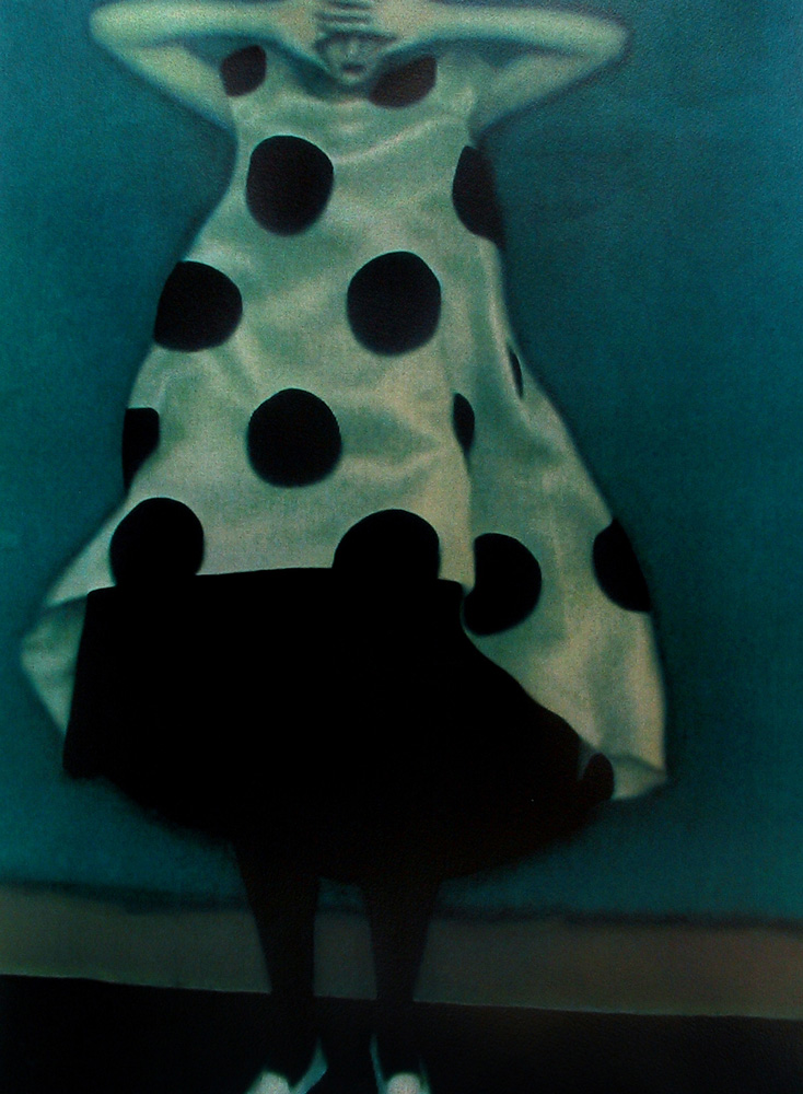 Sarah Moon, “La Robe a Pois” (1996) (courtesy of Howard Greenberg Gallery, New York, N.Y.)